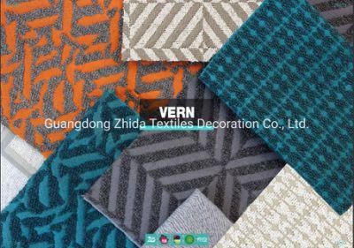Hotel Textile Luxuriant Wool Geometry Pattern Sofa Furniture Fabric