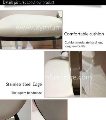 Hotel Furniture Supplier New Design Wedding Dining Stainless Steel Chair