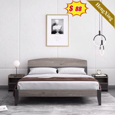New Design Modern Home Hotel Bedroom Furniture Set MDF Wooden King Queen Bed Wall Sofa Double Bed (UL-22NR61654)