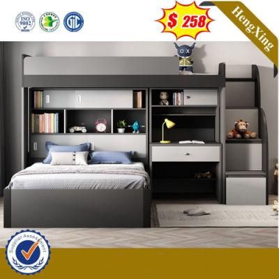 Latest Smart MDF Wood Bedroom Furniture Children Double Bunk Beds with Storage Drawer or Ladder