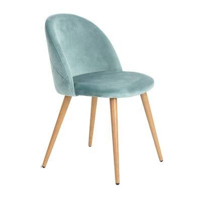 Latest Design Blue Velvet Lounge Chair Dining Chairs