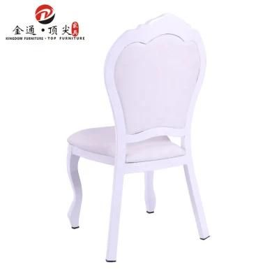 Wedding Furniture White Fabric Upholstered Louis Xvi Chair