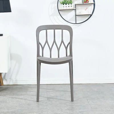 Table and Chair with Economy Style White and Black Color Modern Simple Nail Dining Chairs