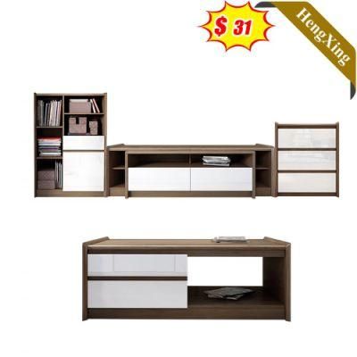 Modern Design White Mixed Color Living Room Furniture Wooden TV Stand with Drawers Cabinet