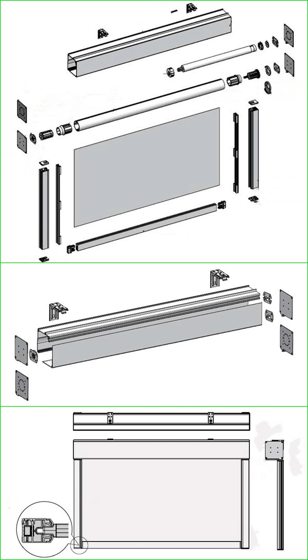 China Wholesale Electric Patio Blinds Zip Track Outdoor Roller Blinds