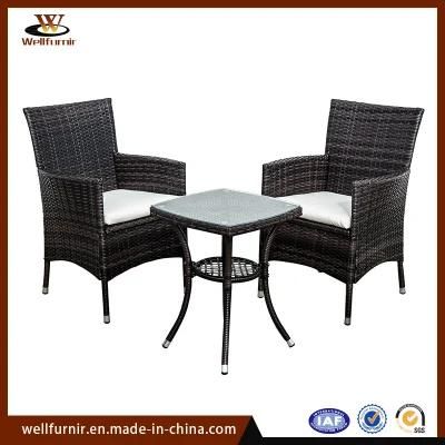 Modern Unique Outdoor Dining Set Synthetic Rattan Table Chair (WFD-11)