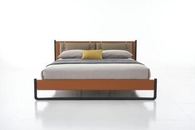 Be2010 Leather Bed, Modern Design Bedroom Set in Home and Hotel