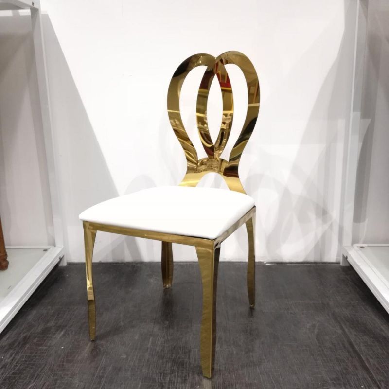 Foshan Factory Wholesale Gold Banquet Dining Chair for Sale