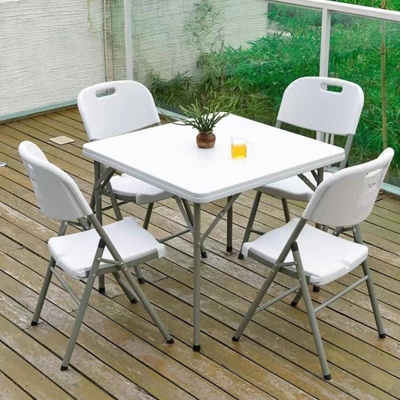 Factory Price Indoor Outdoor Furniture Home Restaurant Table Sets Metal Legs Dining Tables and Chairs Sets Dining Room Set