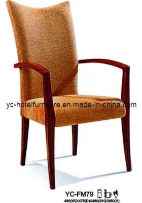 Leisure High Back Chair with Armrest for Hotel (YC-FM79)