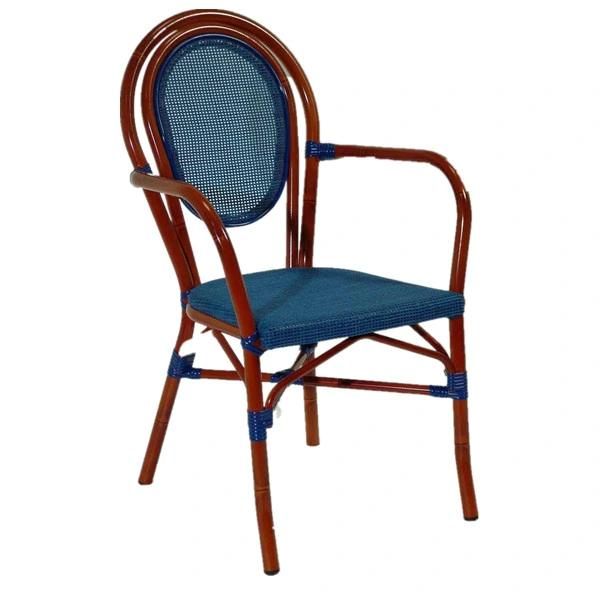 European Design Popular Paris Chair Stackable Fabric Coffee Shop Cafe Chair