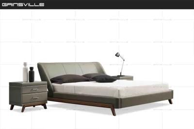 Modern Home Furniture Wood Leg Double King Size Wall Bed Bedroom Furniture in Gc1713 Hot Selling Item