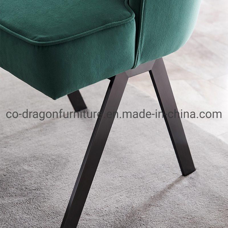 Modern High Quality Metal Legs Fabric Home Furniture Dining Chair