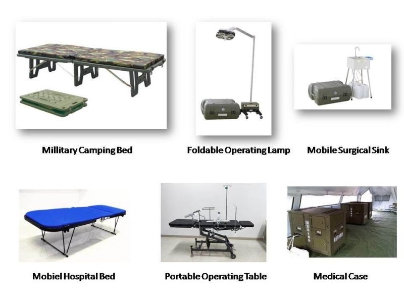 Compact Commonly Used Hospital Folding Beach Bed for Outdoors