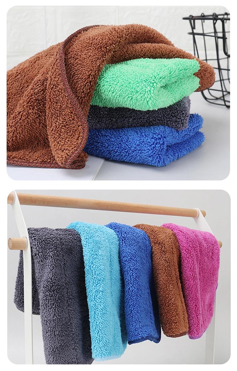 Microfiber Floor Wiping Mop Replacement Cloth with Coral Fleece Fabric 500GSM 600GSM
