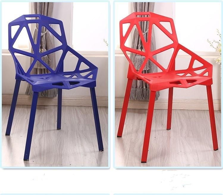 Wholesale Nordic Style Modern Chairs Outdoor Stackable Banquet PP Plastic Chair Wood Home Dining Furniture Restaurant Dining Chair for Dining Room
