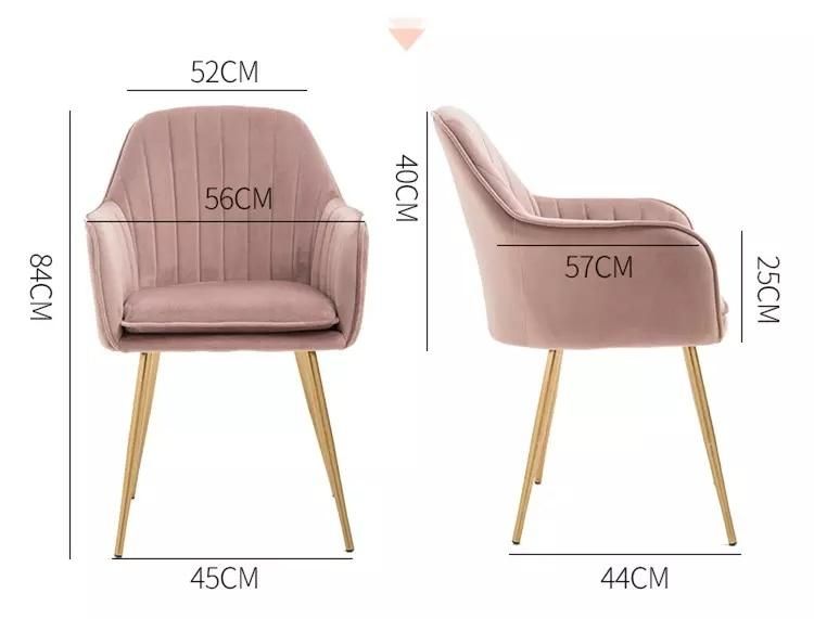 Brown Cloth Sofa Chair Velvet Bar Chair Sofa Sets