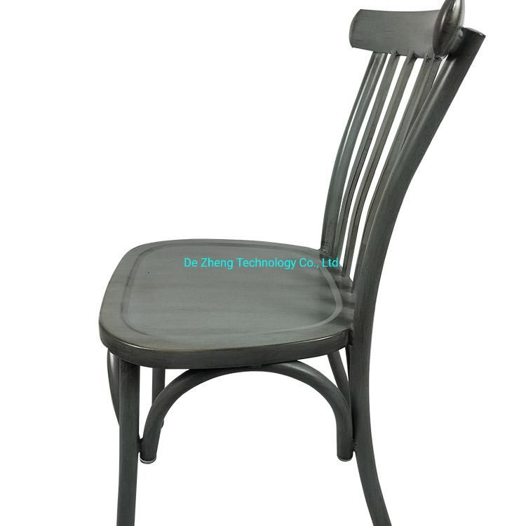 New Design Aluminum Arm Chair Vintage Painting Color Outdoor Bar Restaurant Chair