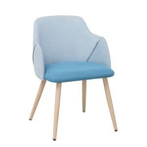 Cheap Price Hot Sale Home Furniture Modern Velvet Fabric Dining Chair with Metal Legs