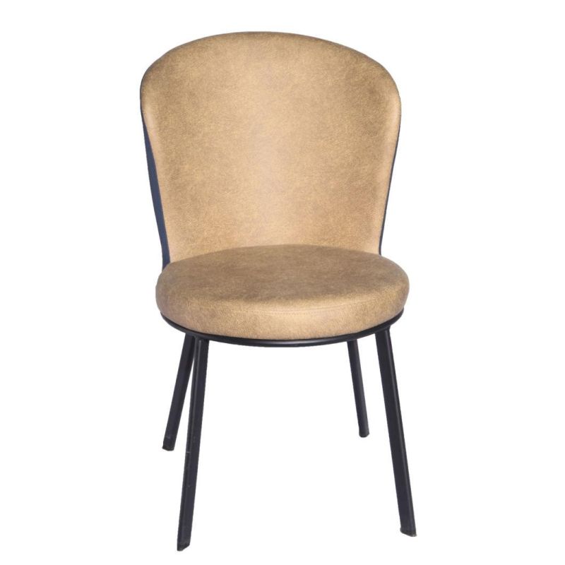 Hot Selling Modern Cheap Price Chair Dining Leather Chair Restaurant Banquet Fabric Dining Chair with Metal Legs