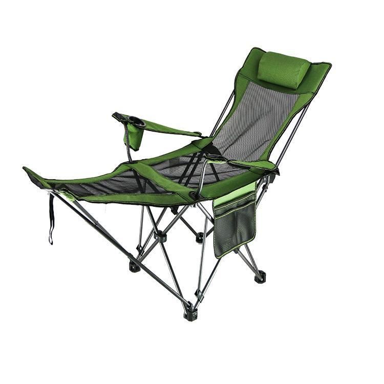 Good Load Bearing Portable and Stowable 600d Fabric Tall Folding Chair Outdoor Silla Plegable with Carry Bag