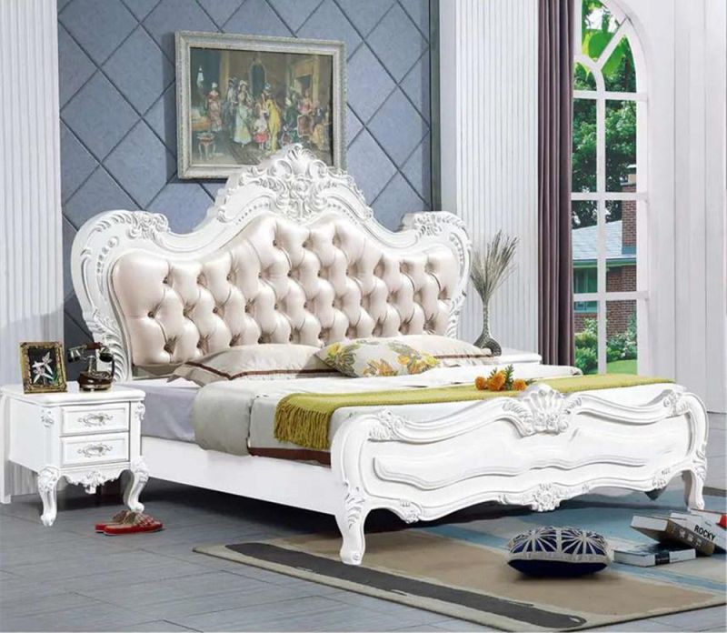 Factory Supply Directly Bedroom Sets Luxury Wholesale Carved Custom Bed