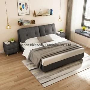 Modern Furniture Fabric Sofa Bed Hotel Furniture Wall Bed King Double Size Bed