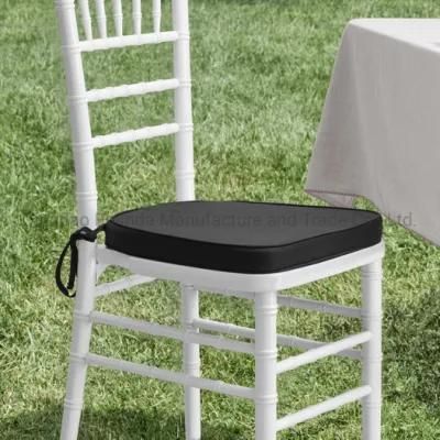 Wholesale Remove Velcro Strap Stacking Tiffany Wedding Event Chiavari Chair Cushion Pillow Seat Pad