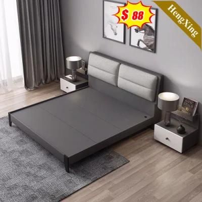 Double Simple Modern Bedroom Sets Furniture Wood Wall Sofa Storage Hotel Home Beds