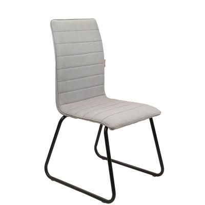 Wholesale Home Furniture Metal Frame Chairs Gray Velvet Fabric Office Chairs for Meeting Room