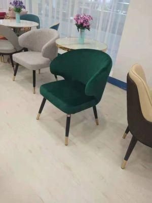 Hotel Upholstered Soft Back Velvet Fabric Dining Chair