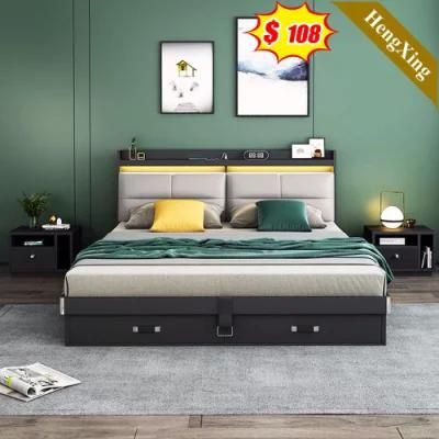 Modern Bedroom Furniture Wall King Double Beds with Storage