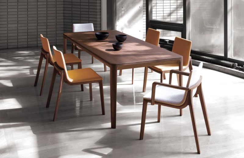 Modern Home Furniture Nordic Fabric Dining Table Set Dining Chair