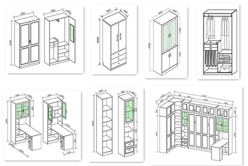 Customized Factory Vertical Electric Lift Wardrobe Murphy Wall Bed with Socket