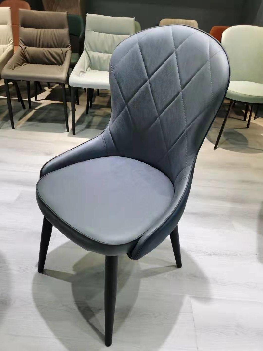 Wholesale Home Furniture Optional Multi-Color PU Leather Dining Chair