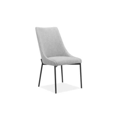 Wholesale Design Room Furniture Nordic Metal Leg Dinning Chair MID Century Modern Restaurant Hall French Fabric Velvet Dining Chair