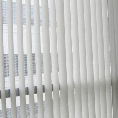 89mm Waterproof Commercial Building Used Customized PVC Slats Vertical Window Blinds Price