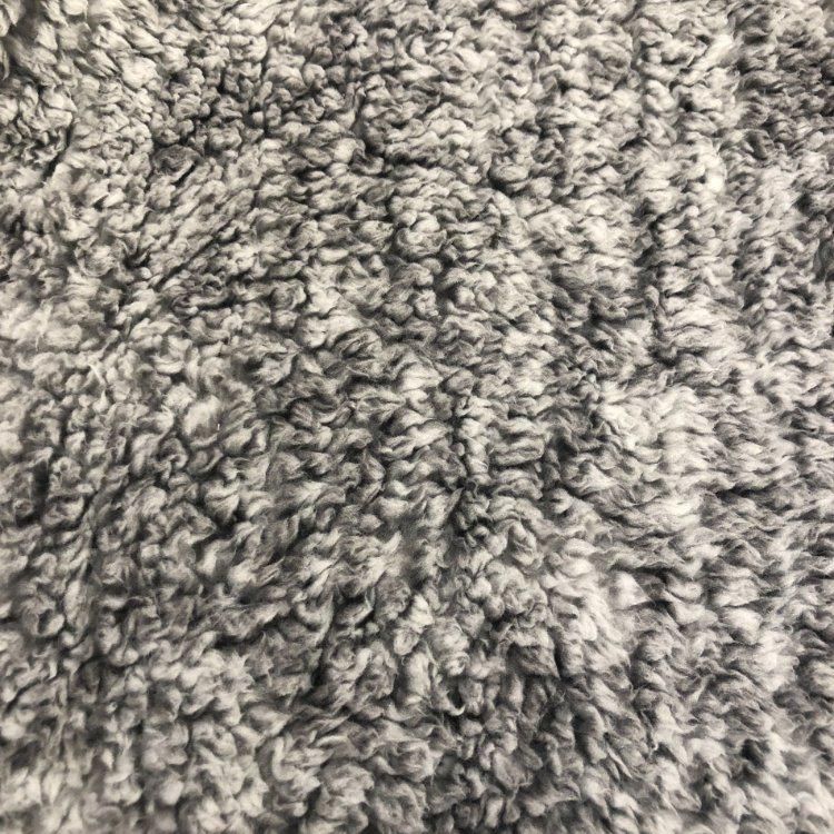 100% Polyester Super Soft Grey Melange Sherpa Sofa Bedding Blanket