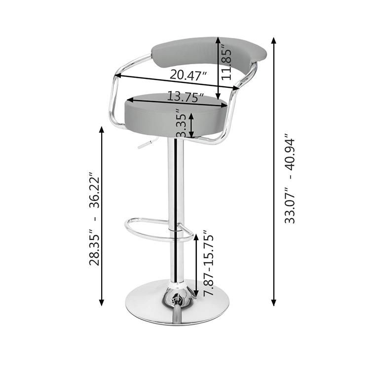 360 Rotation Restaurant Cafe Coffee Home Minibar Party Tiki Smartbar Counter Nightclub Salon Nails Stools High Height Bar Chair