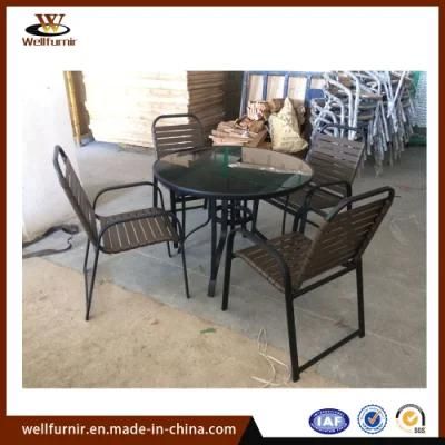2018well Furnir Strap Bistro Chair with Armest (130066)