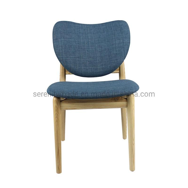 Wholesale Cafe Bar Hotel Chair Wooden Fabric Dining Chair
