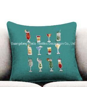 Hotel Bedding Cocktail Pattern Upholstery Sofa Fabric Pillow
