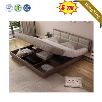 Simple Design Massage Wooden Bed with Night Stand