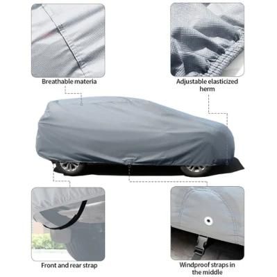 Car Cover - 3 Layer Waterproof Cover - Ready-Fit Semi Glove Fit Fro SUV, Van, and Truck - Fits up to 186 Inches