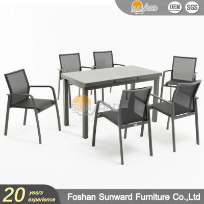 Modern Design Aluminum Dining Set Outdoor Table Set Living Room Furniture Balcony Furniture