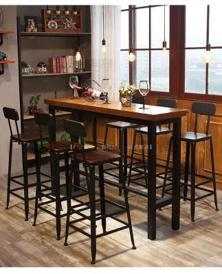 Metal Wood Bar Stool Chair Cafe Shop Project Contract Furniture