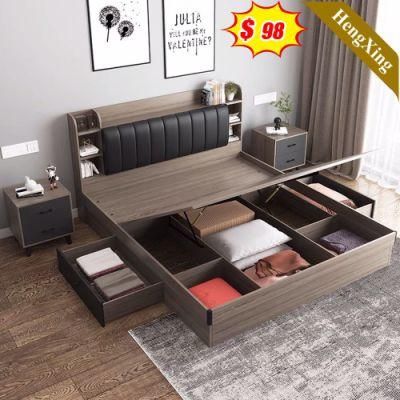 Complete Bedroom Set Modern Home Double King Size Storage Bed Bedroom Furniture