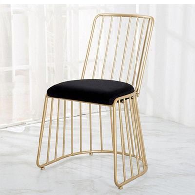 Hotel Furniture Dining Room Italian Luxury Design Stainless Steel Fabric Dining Chair