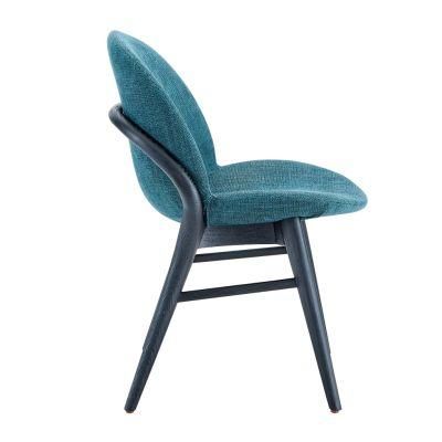 Factory Modern Hotel Living Room Dining Room Leather PVC Wooden Dining Chair for Home Furniture