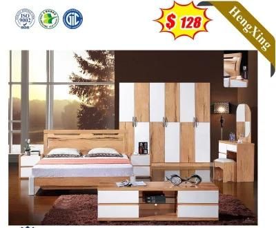 China Wholesale Modern Bedroom Furniture Double Beds for Hotel